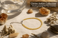 citrine anklet - magical - crystal - agate - stones