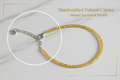 citrine anklet - magical - crystal - agate - stones