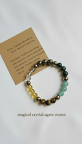 Dhanyog Bracelet – Prosperity & Wealth Gemstone Bracelet - magical - crystal - agate - stones