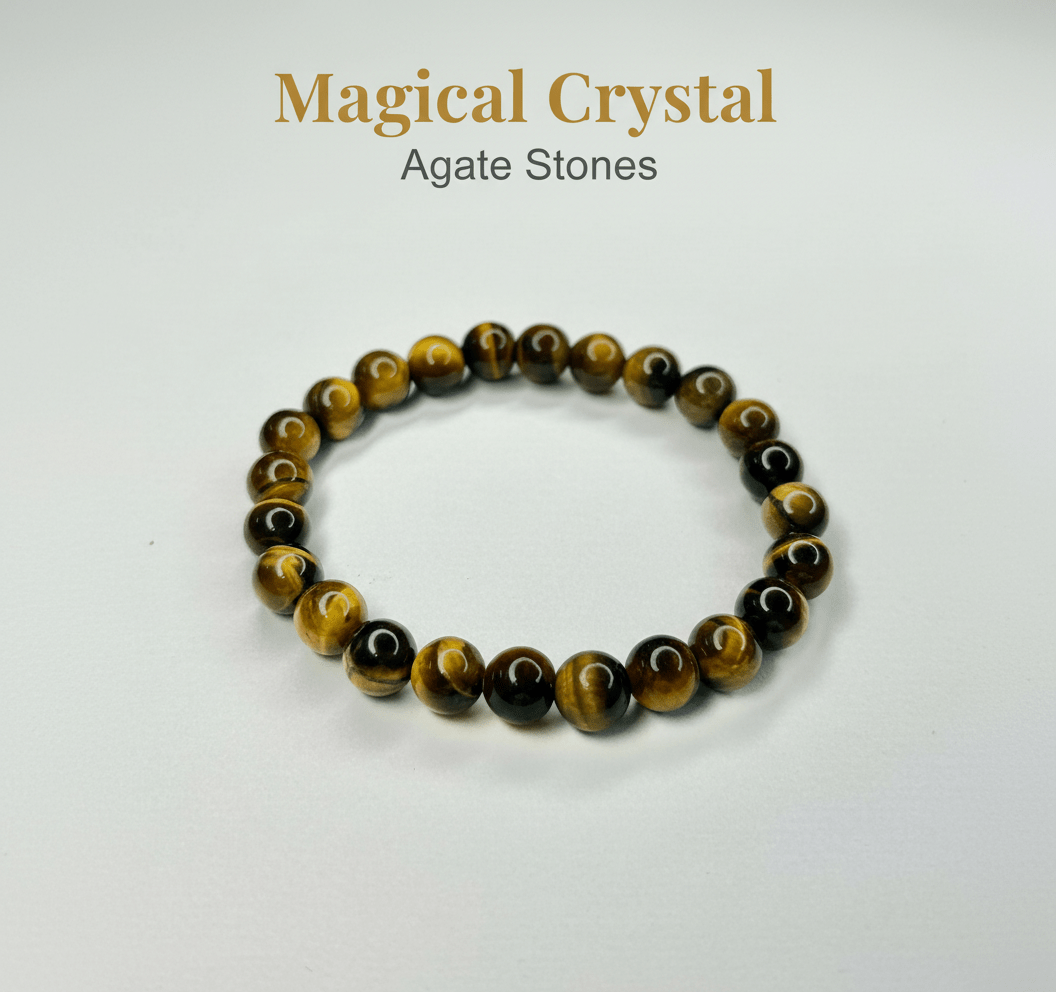 Natural Tiger Eye Bracelet - magical - crystal - agate - stones