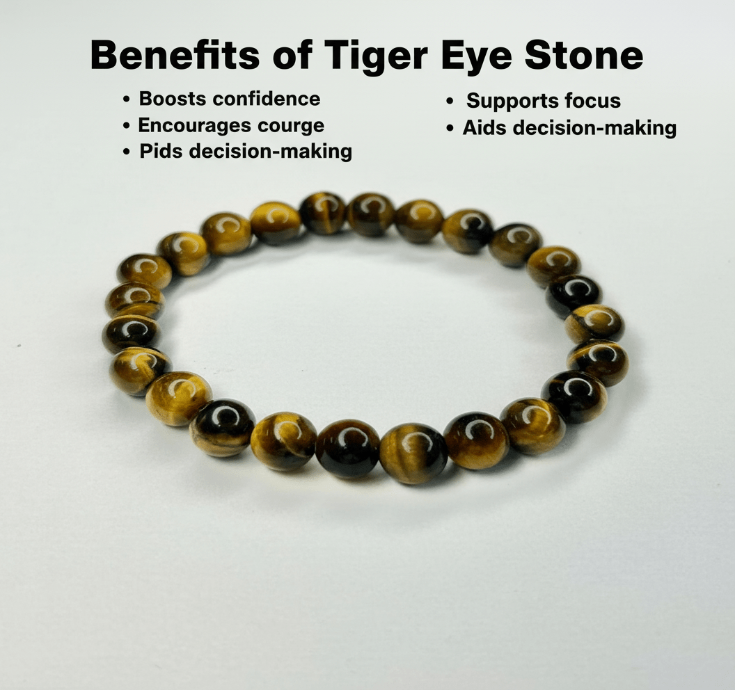 Natural Tiger Eye Bracelet - magical - crystal - agate - stones