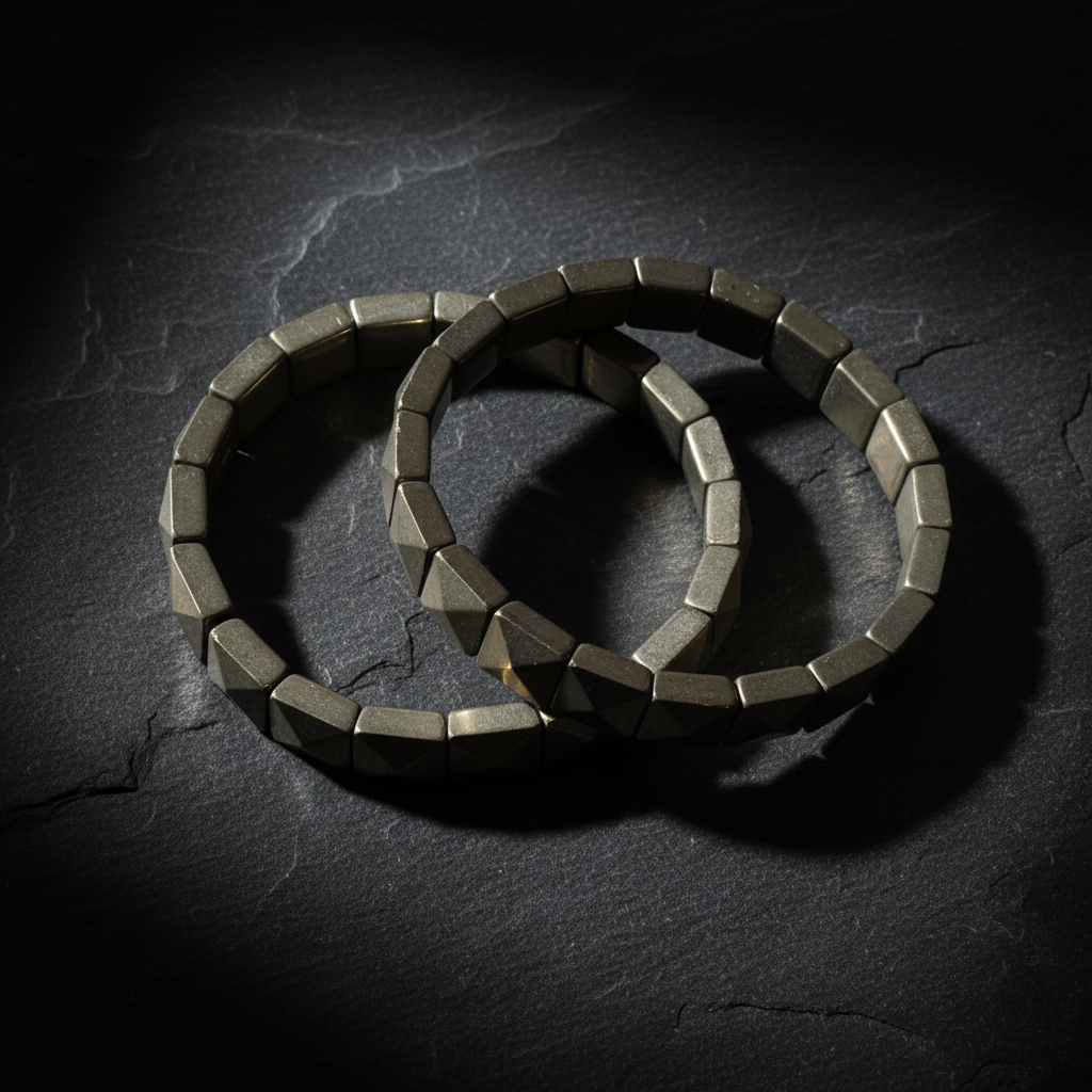 Pyrite Bracelet Dark Mood