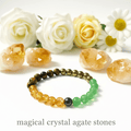 Money Magnet Pyrite Bracelet - Attract Wealth & Financial Success - magical - crystal - agate - stones