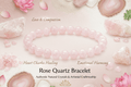Rose Quartz Bracelet - Natural Love & Healing Crystal Jewelry - magical - crystal - agate - stones